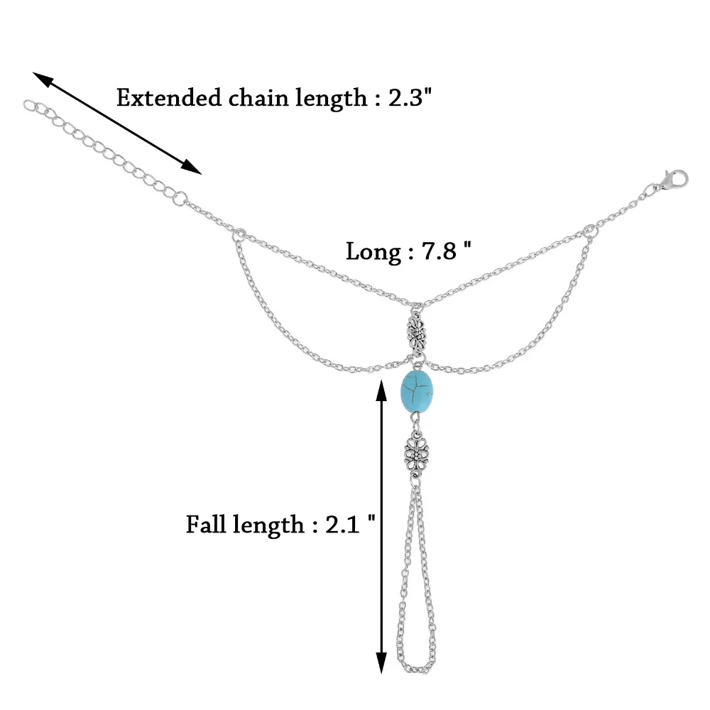 Натуральный камень знаменитостей мульти цепь кисточкой браслет ведомая цепочка