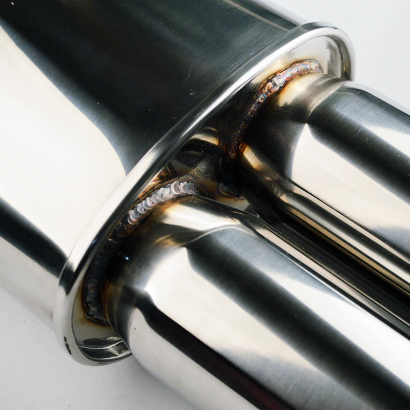 Автомобильный глушитель SALBEITECH длина корпуса 10 &quotвход 2 5&quot/3 &quotвыход 3&quot/3 5 &quot