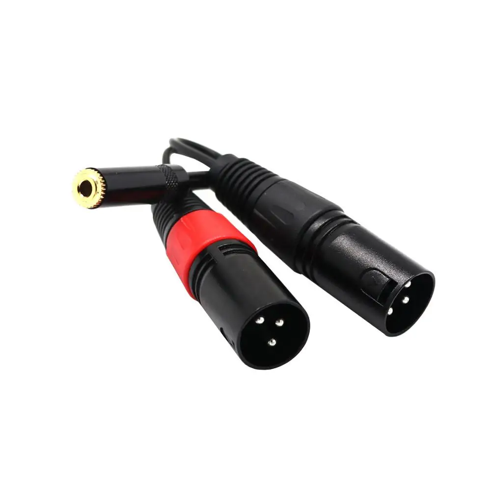 Переходник для аудиокабеля с разъемом 3 5 мм стерео гнездо на двойной 3Pin XLR