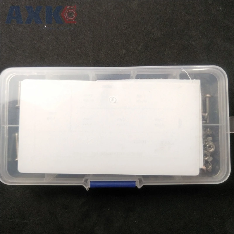 AXK 280 шт./компл. M3 Шестигранная головка из нержавеющей стали винты болты гайки
