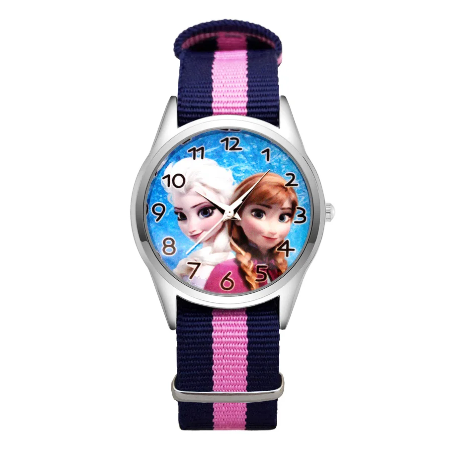 

Cartoon pretty style Watches Women's Girls Students Boy's Children Nylon Strap Quartz Wrist Watch JC77