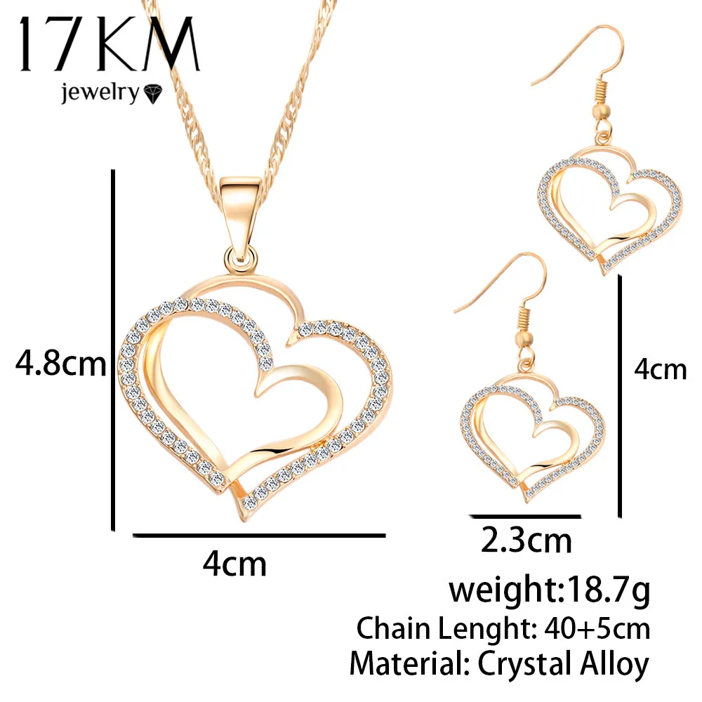 стразы набор украшения Романтический в форме сердца картины кристалл серьги