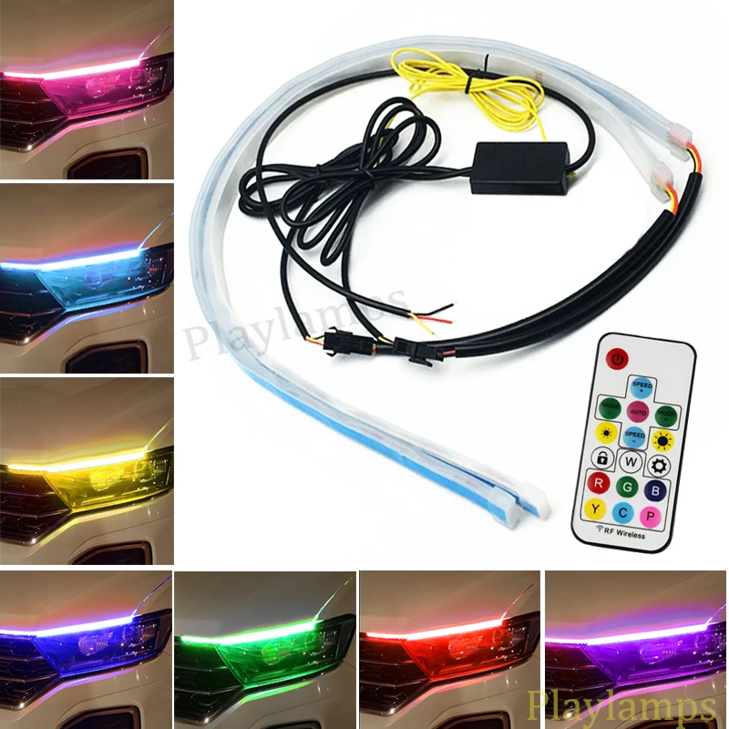 30 см новый тонкий RGB последовательный гибсветодиодный светодиод DRL для передних