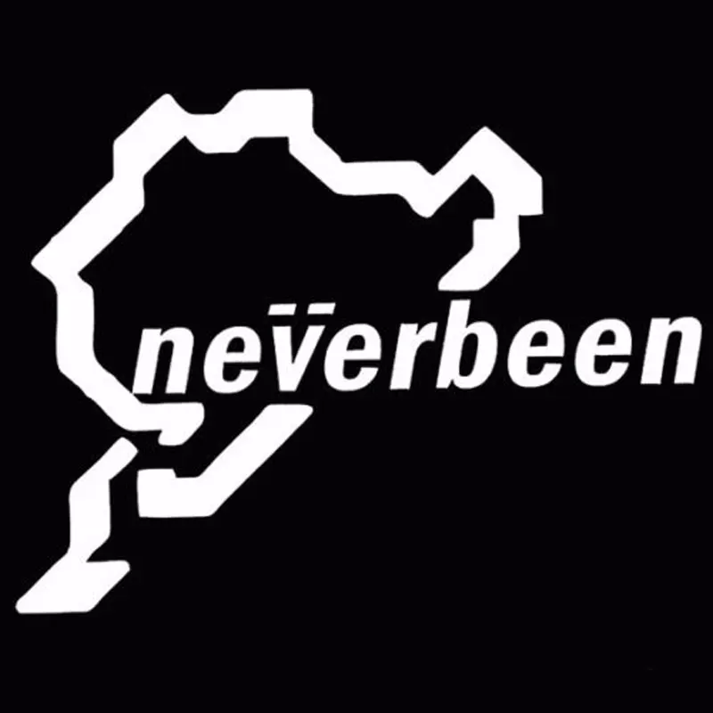 14 см * 10 7 Neverbeen Наклейка виниловая JDM евро Nurburgring забавная Светоотражающая