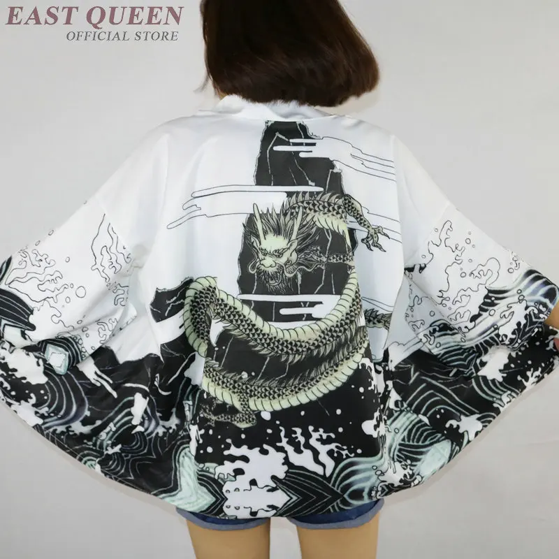 

Yukata female Kimono cardigan shirt harajuku kawaii style Kimonos woman 2019 blouse obi haori Japanese streetwear AE002
