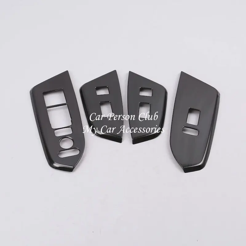 Interior Door Window Lift Switch Armrest Panel three Color Stainless Steel trims 4pcs For Honda CRV 5TH LHD 2017 2018 2019 2020 |