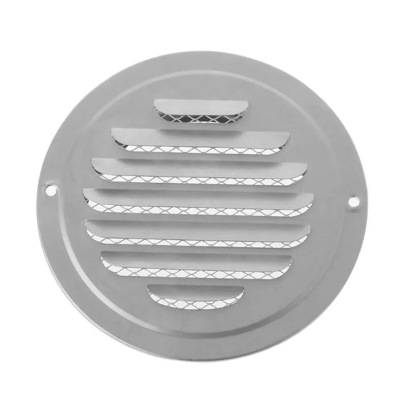 

Stainless Steel Exterior Wall Air Vent Grille Round Ducting Ventilation Grilles