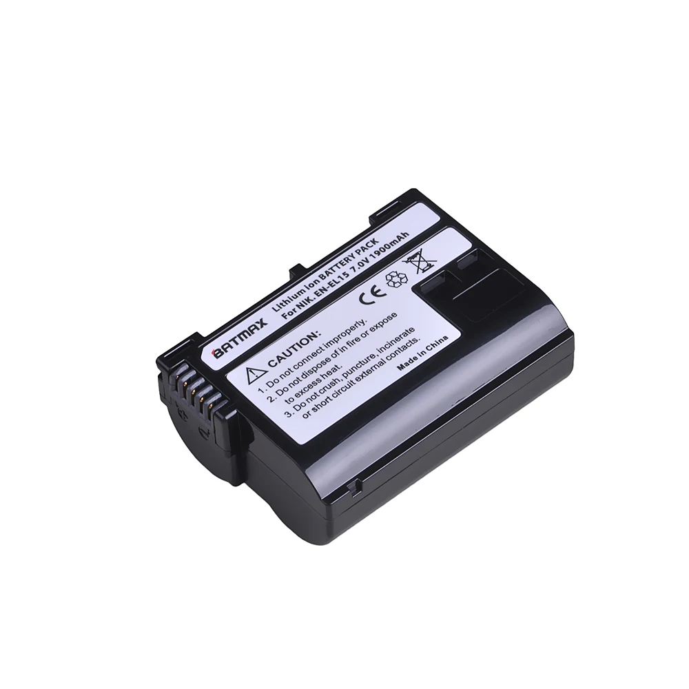 Batmax 3 шт. EN EL15 ENEL15 Аккумулятор akku для Nikon D7000 V1 D600 D600E D800 D800E D7100 D610 D810 D810A D750 D7200 Z6