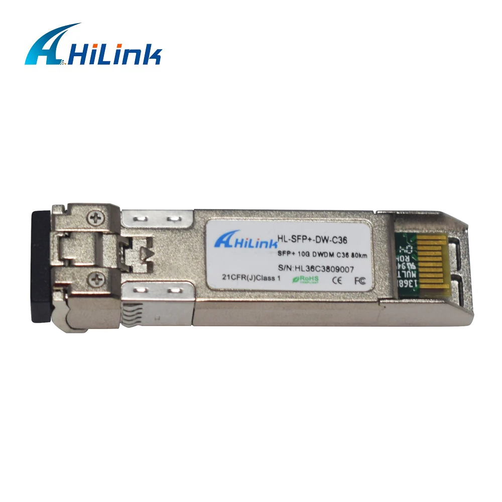 10G CH17 CH61 1563.86nm ~ 1528.77nm 80km ZR DWDM SFP + Дуплексный LC трансивер с DOM|Оптоволоконное