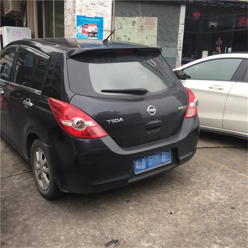 Для Nissan Tiida спойлер высокого качества ABS Материал заднее крыло автомобиля