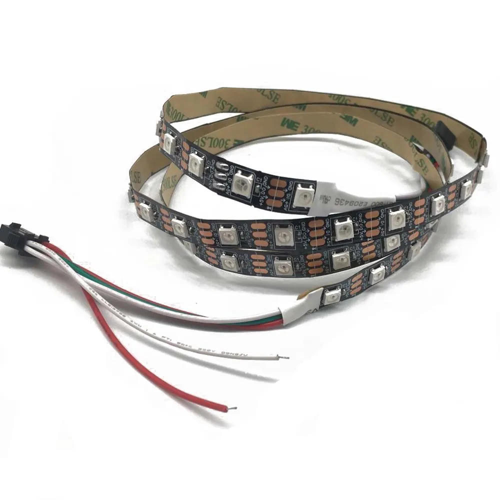 Светодиодная лента WS2812B 5050 RGB 5 м 150 светодиодов 300 30 светодиодов/м индивидуально