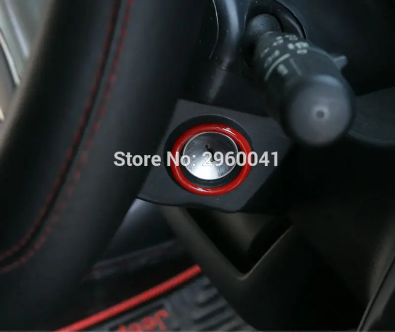 Красное отверстие для выключателя зажигания декоративная наклейка защитная