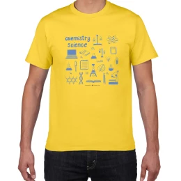 F274MT yellow Физика математика химия футболки мужские креативные повседневные футболки мужские Забавные футболки хлопковые топы The Big Bang Theory Geek мужская одежда - Цвет: F274MT yellow