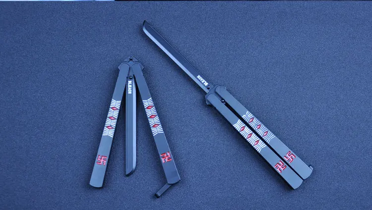 Япония Аниме бабочка KnivesToys BALISONG металлический тренажер стальные ножи из сплава не острый нож новинка игрушки подарок игра