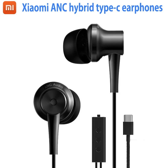 Брендовые оригинальные наушники Xiaomi ANC Hybrid Type C для зарядки без микрофона
