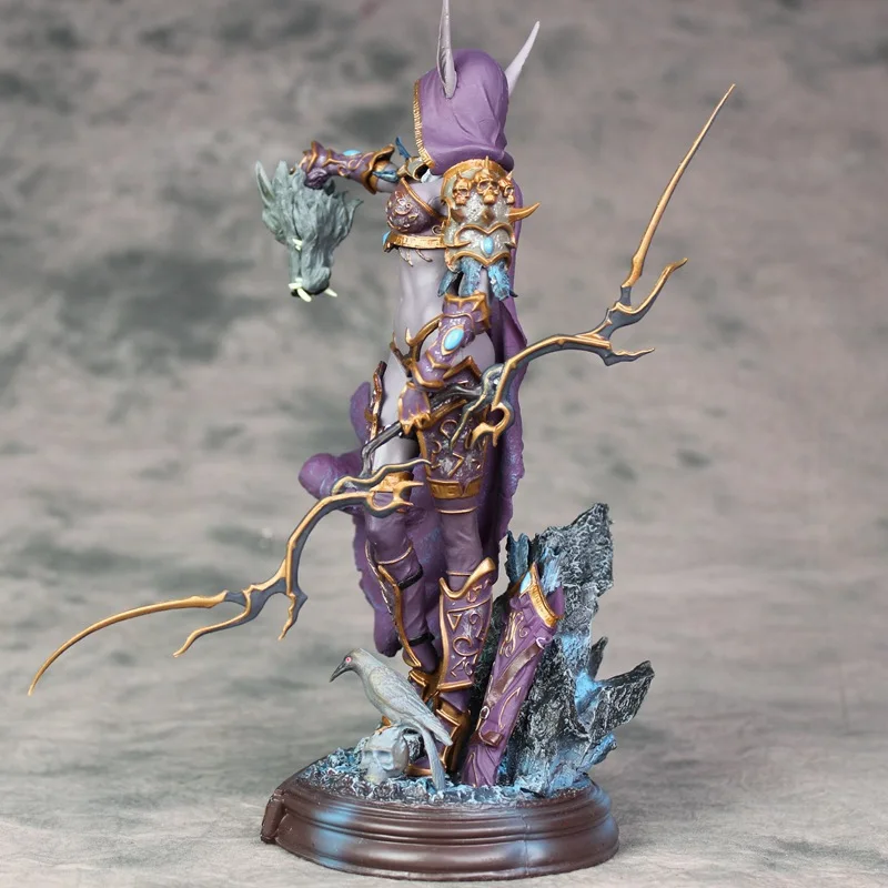 Cataclysm леди фигурки игр wow Sylvanas Windrunner фигурку ПВХ Коллекционная модель игрушки 22 см