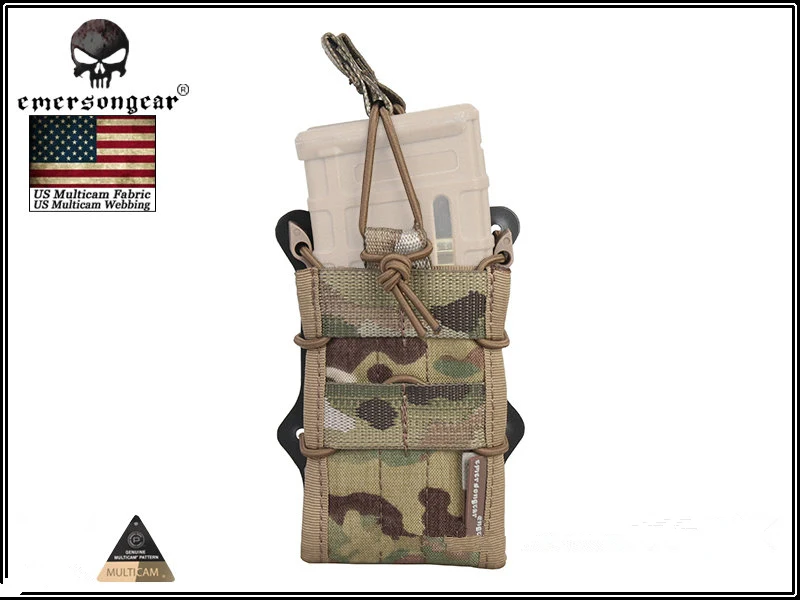 Новинка, EMERSONGear, двойная Модульная винтовка, подсумок для страйкбола, охотничьих подсумок - Цвет: MC