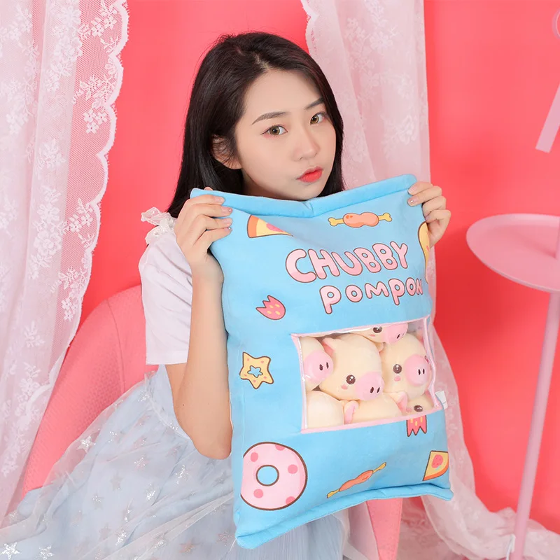 50*40 см Kawaii креативная подушка для поросенка 8 мягких плюшевых поросят кукольная