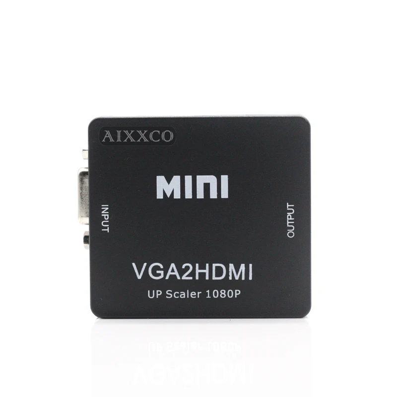 AIXXCO VGA2HDMI Mini VGA to HDMI Converter with 1080P Audio Adapter Connector for Notebook PC HDTV Projector | Электроника