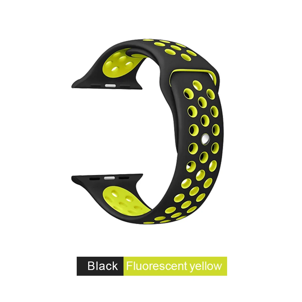 MUSEN Soft Silicone Wristband for Apple Watch 42mm Series 3 2 1 Sport Band Replacement Strap Bracelet 38mm iWatch Belts | Наручные часы