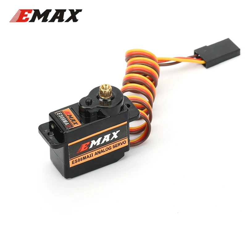 4 шт. оригинальный EMAX ES08MA II Mini металлическая Шестерня Аналоговый сервопривод