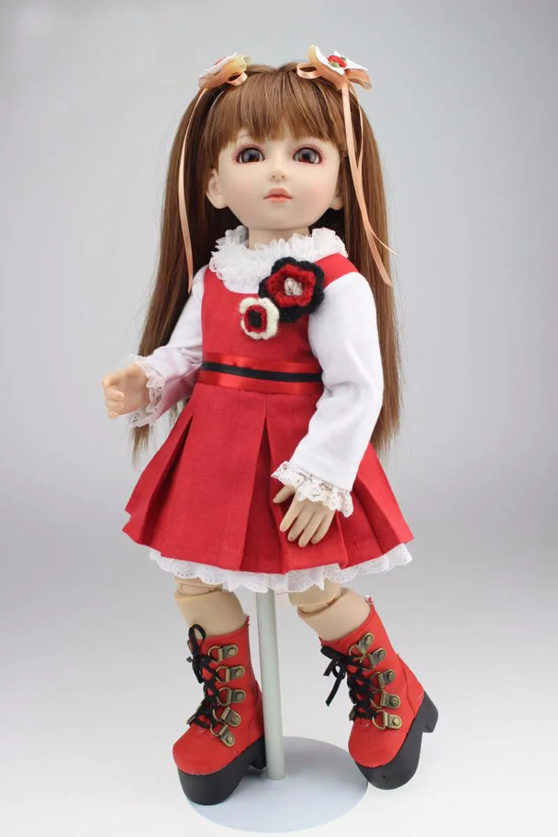 1/4 45 см шарнирное тело SD/BJD Кукла Принцесса малыш макияж Ангел bebe живая