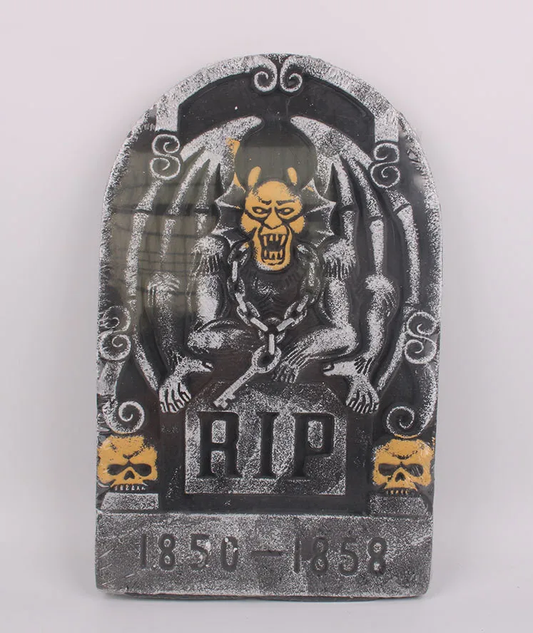 1Pcs Halloween Skeleton Tombstones Stereoscopic Foam Decor Party Haunted House Bar Grisly Stone Scene Props Yard Decorations | Дом и сад