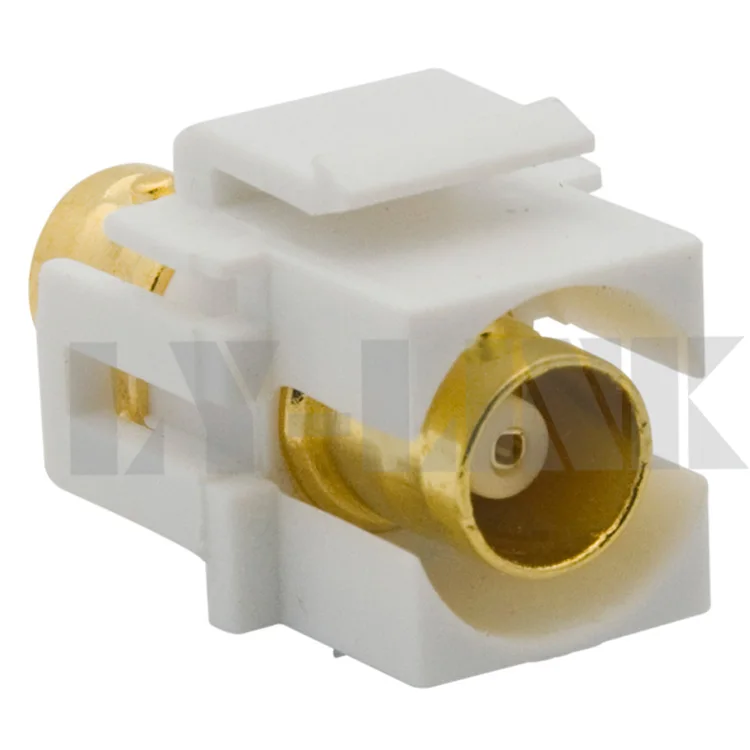 Разъем keystone BNC с золотой пластиной|keystone connector|keystone plateconnector plate |