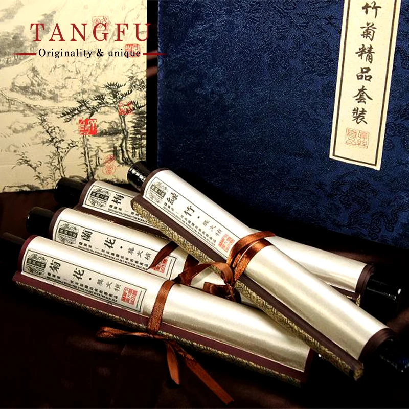 ShaoFu четырехмерная шелковая парча картина цветок лотоса Схема Рисунок свиток с