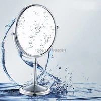 bath mirrors 8 beauty desk makeup mirror rotating 2 face cosmetic mirror of bathroom accessories silver round mirrors hsy 728