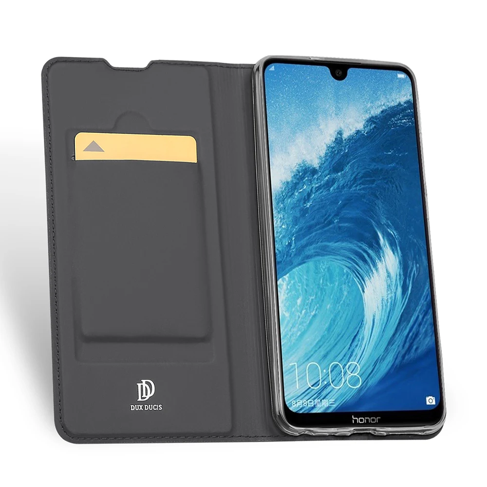 DUX DUCIS искусственная кожа флип чехол для huawei honor 8X Роскошные карты бумажник