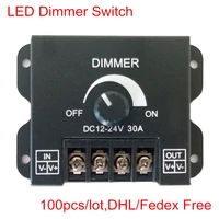 led dimmer dc12 24v 30a 360w 720w adjustable brightness lamp strip driver single color light power 100pcslot dhl free