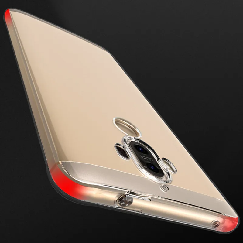 Mate 9 тонкий мягкий чехол прозрачный телефон Fundas Para Капа ТПУ для Huawei задняя крышка