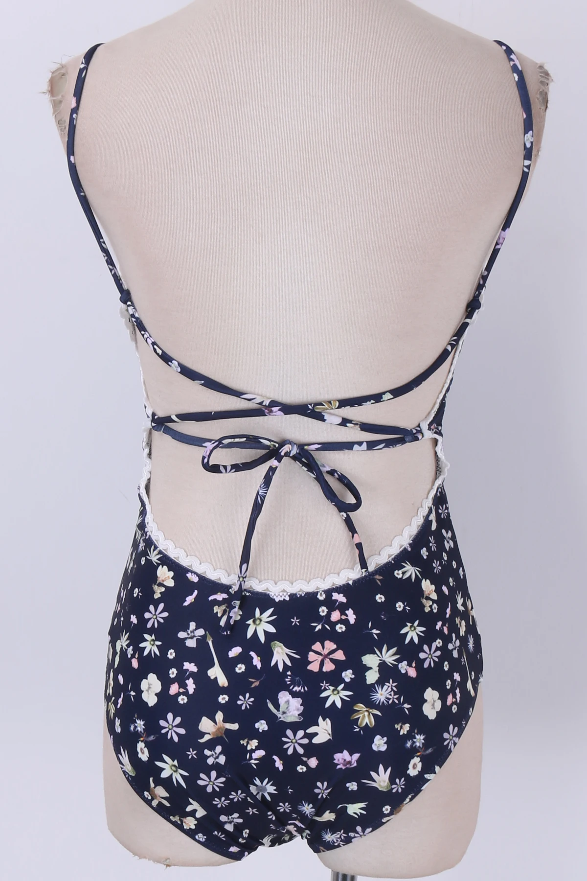 Женский бандажный купальник бикини с чашками пуш-ап и высокой талией купальный