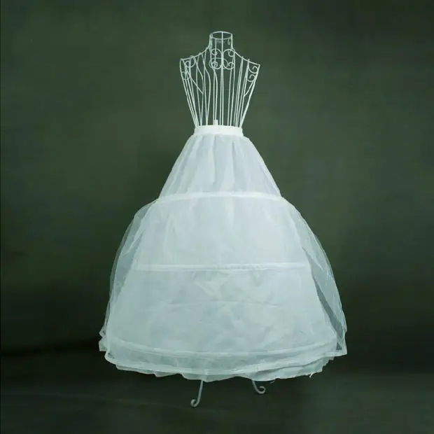 Petticoats For Wedding Dress 2 Hoops Wedding Accessories Crinoline Underskirt For Ball Gown