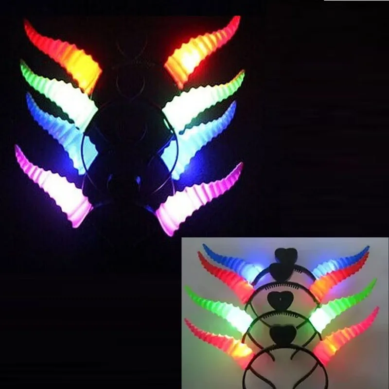 10 шт. мигание головная повязка гирлянда Rave события вечерние Банни Ангел повязки в