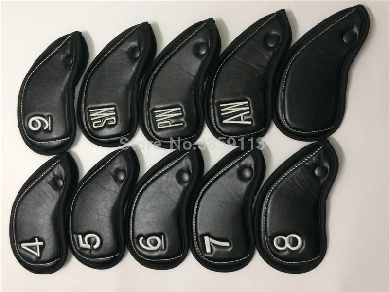 Новинка чехлы для клюшек гольфа со скрытой кнопкой искусственная кожа Железный