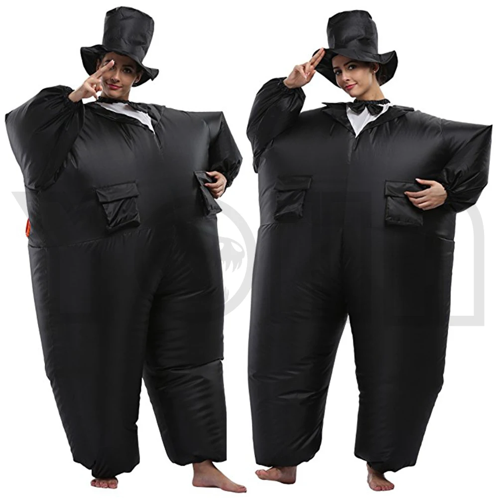 Взрослый детский надувной костюм на Хэллоуин и Рождество Костюм Chaplin Blowup Косплей