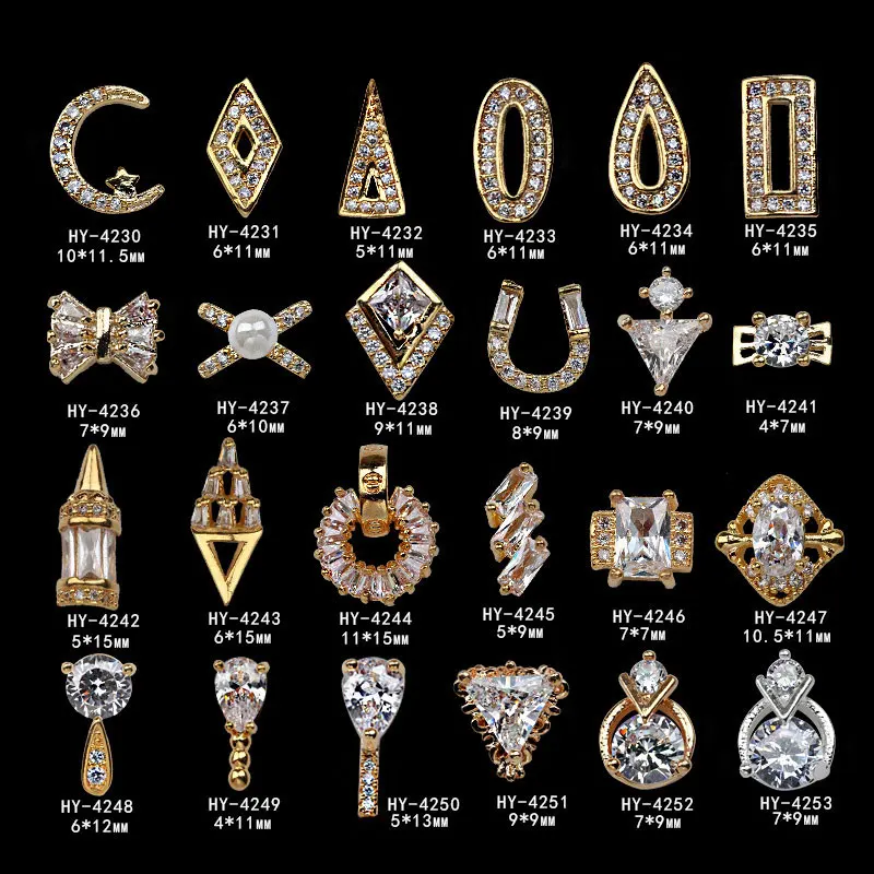 

Nail Zircon Drill Nail Ornaments Nail Ornaments DIY Shining Alloy Drill Authentic Gold Plating