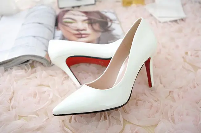 2015 new fashion sexy shoes candy color Europe and the trend of high-heeled Asakuchi pointed | Обувь