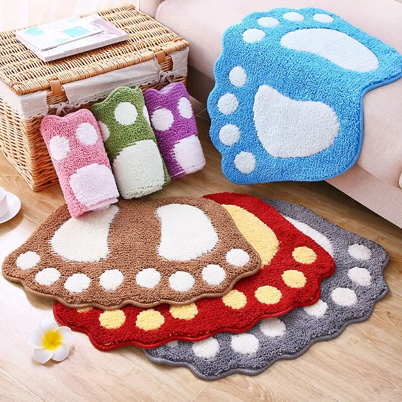 Коврики для ванной с принтом ног нескользящий ковер комнаты коврик туалета Tapete