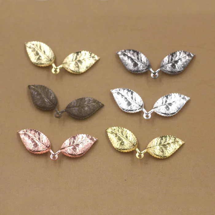 Винтажные заготовки для волос с листьями 13*32 мм металлические палочки Bu Yao