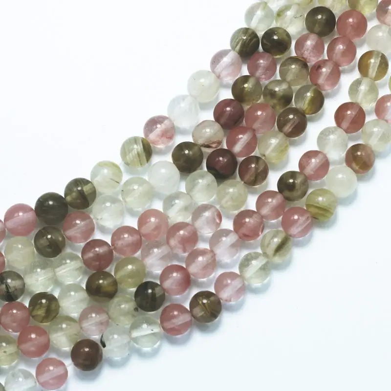 Бусины Из Вишневого кварца разных размеров 4-10 мм полудрагоценные камни для