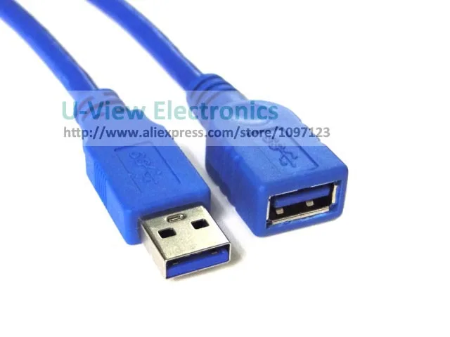 3 м синий Суперскоростной Стандартный USB3.0 Тип A Мужской к женскому Удлинительный