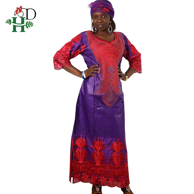 Женское платье из 100% хлопка H & D dashiki африканские платья для женщин 2020|Африканская