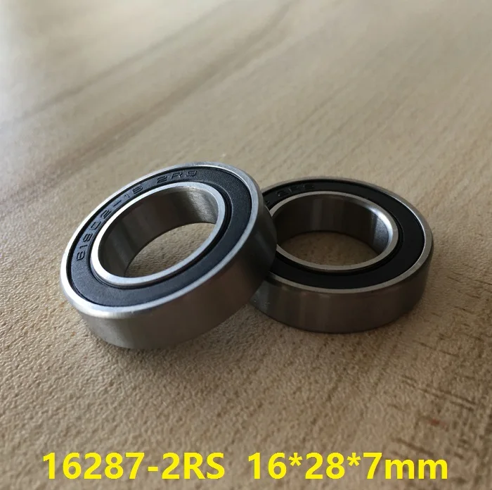 50 шт. ABEC-5 16287-2RS 16287RS 61902-16 2RS 16x28x7 мм глубокий шаровой подшипник для велосипеда