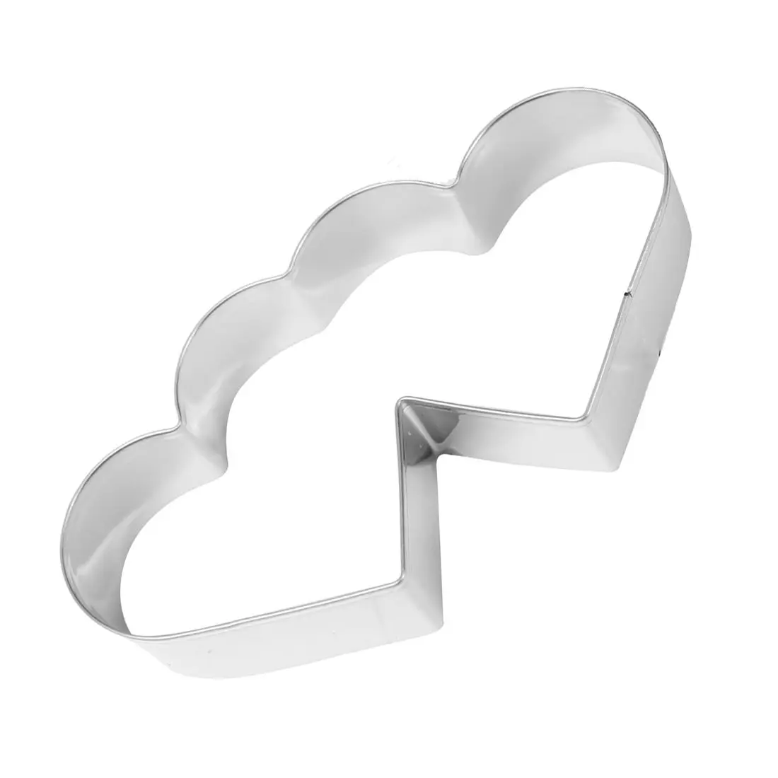 1 шт. нержавеющая форма для печенья с двойным сердцем инструмент украшения торта