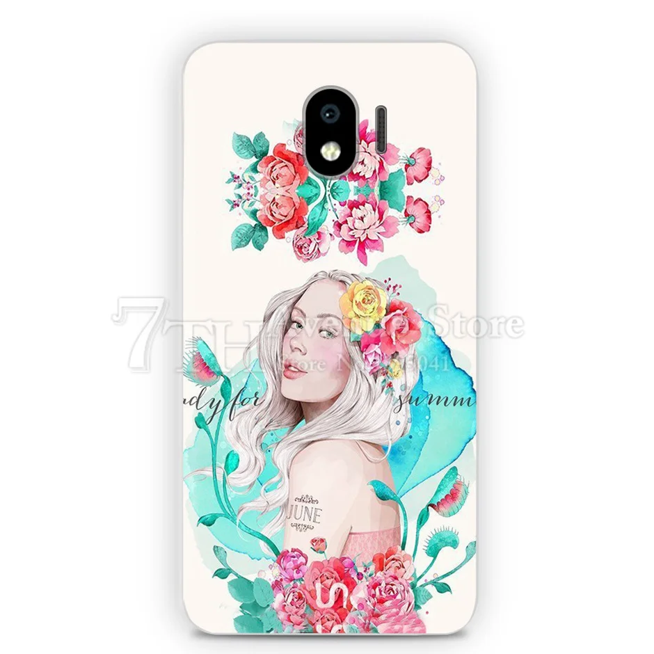 Слоновая кость Чехол с рисунком для Samsung Galaxy J2 J250 SM-J250F Мягкий силиконовый чехол для задней панели телефона для Samsung J2 Pro J2Core J260F чехол - Цвет: Слоновая кость