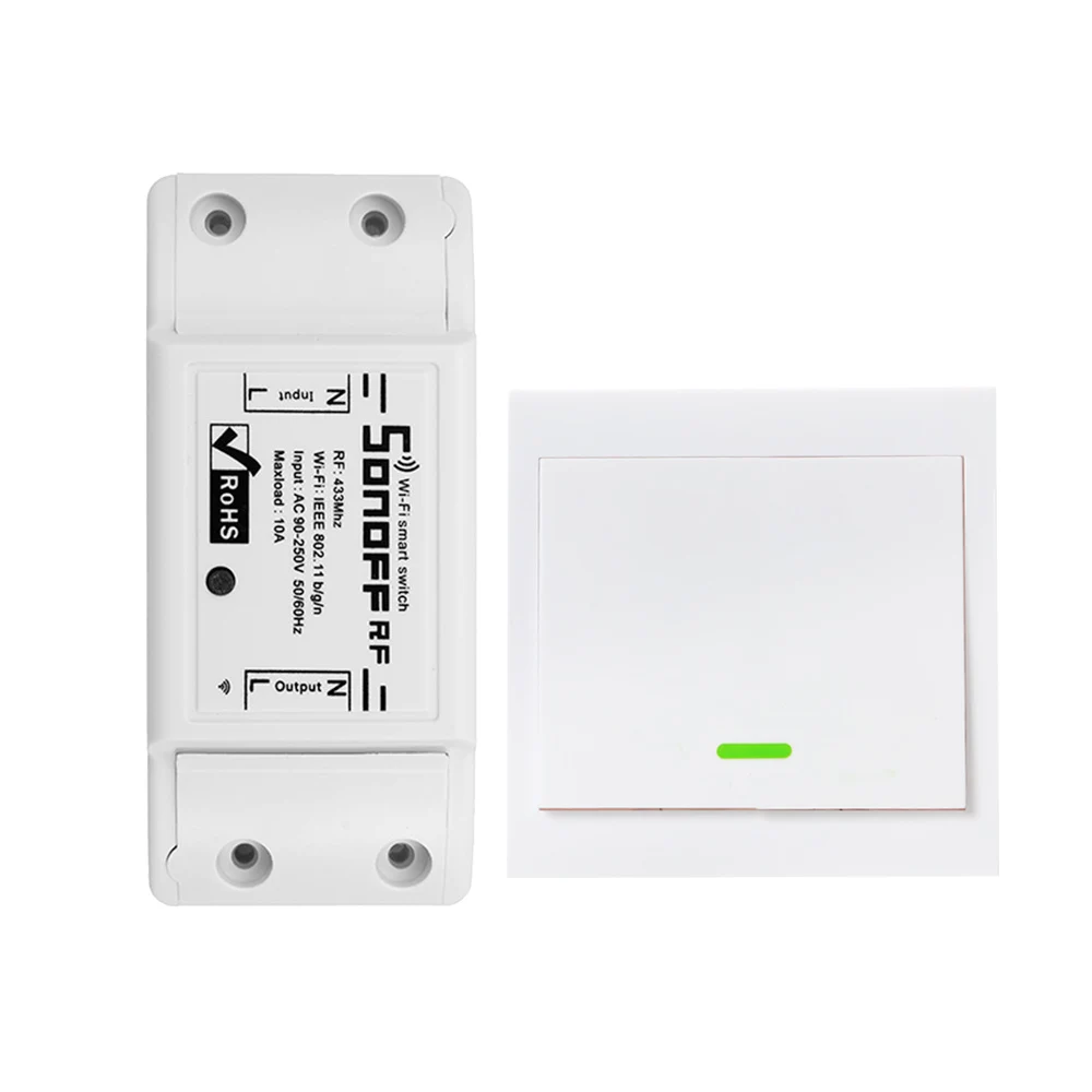 Набор4 Умный RF Wifi переключатель RF 433 МГц 10A/2200 Вт беспроводной переключатель 86 Тип вкл/выкл переключатель панель 433 МГц RF WiFi Пульт дистанционного управления Передатчик - Комплект: Набор4