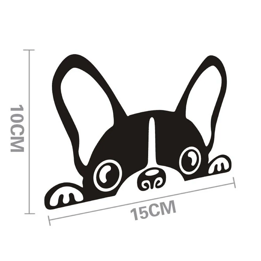 Popular Funny Cute Dog Waterproof Car Sticker Super Cool styling Decal Wall 15cm*10cm Vehicle #0508 | Автомобили и мотоциклы